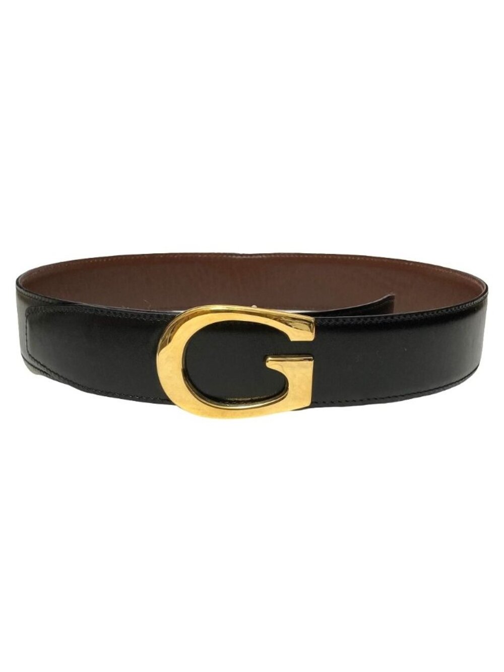 Gucci Reversible Leather Belt 036 65/26 Black Brown